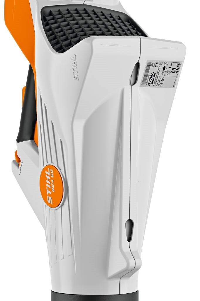 Stihl leaf blower battery powered BGA60 hanging notch