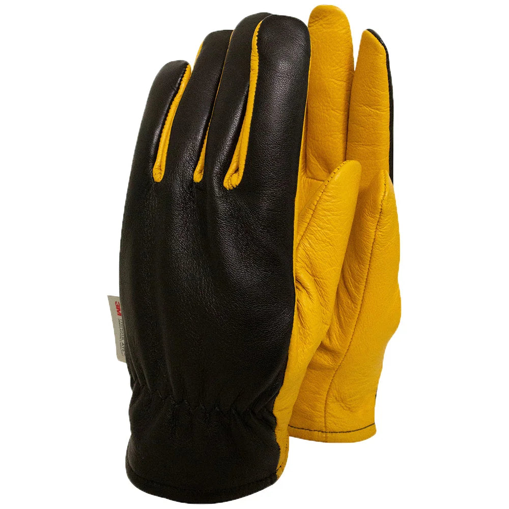 T&C Leather Glove Black & Yellow