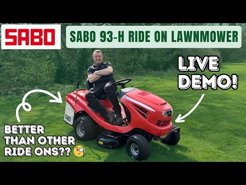 SABO 93-H ride on mower demo and overview by John Miller