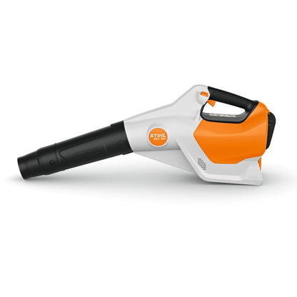 Stihl BGA 160 leaf blower on a white background