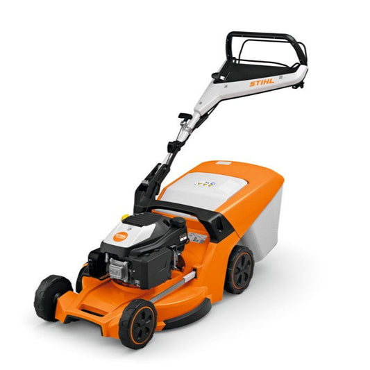 Stihl petrol lawnmowers RM 453 V from John Miller Garden Machinery