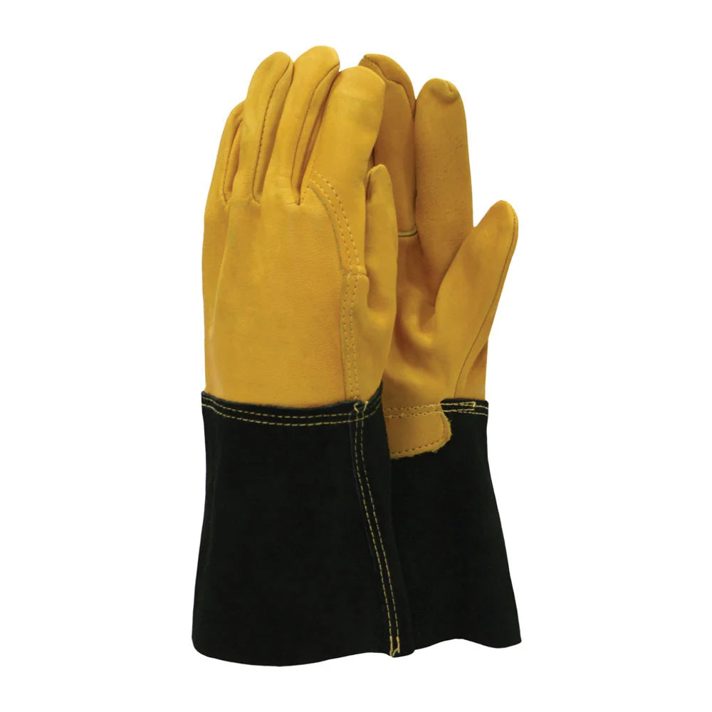 T&C Premium Leather Gauntlet Gloves