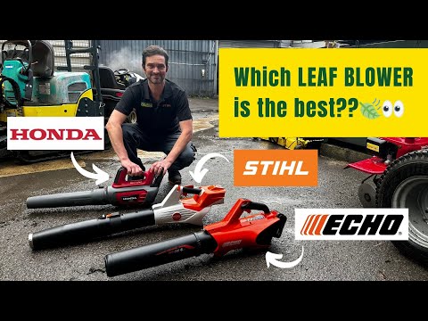lea blower comparison on YouTube- Honda, Stihl and Echo