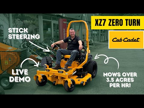 XZ7 cub cadet ride on zero turn mower YouTube Demo John MIller Garden Machinery