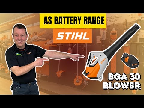 YouTube video of the BGA 30 Blower from Stihl in the AS battery range