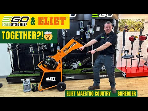 Eliet battery powered garden shredder video - John Miller Garden Machinery