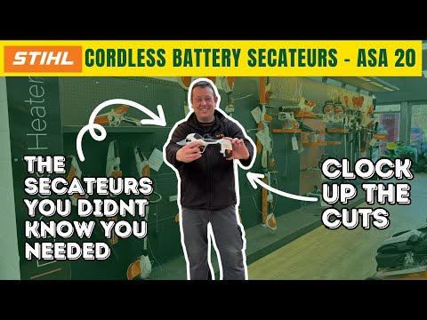 Stihl ASA20 electric secateurs demo from John Miller