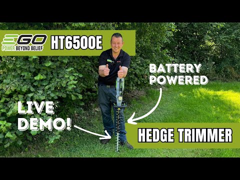 Ego HT6500E hedgetrimmer demo john miller garden machinery
