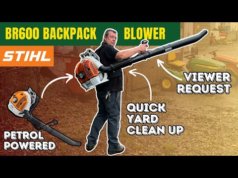 Stihl_leaf_blower_review_demo_back_pack_blower_BR600_from John Miller Garden Machinery