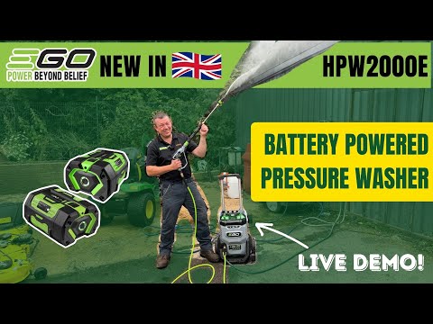 Ego pressure washer demo John Miller Garden Machinery