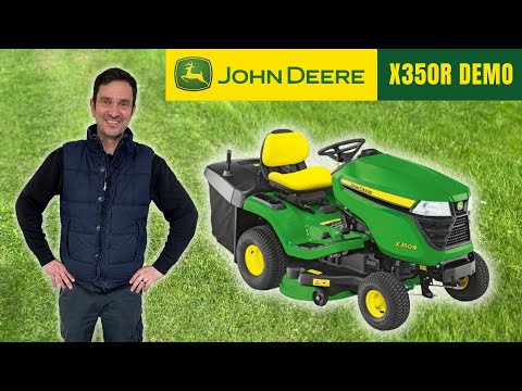 John Deere X350R ride on mower tractor live demo and overview - John Miller Garden Machinery YouTube